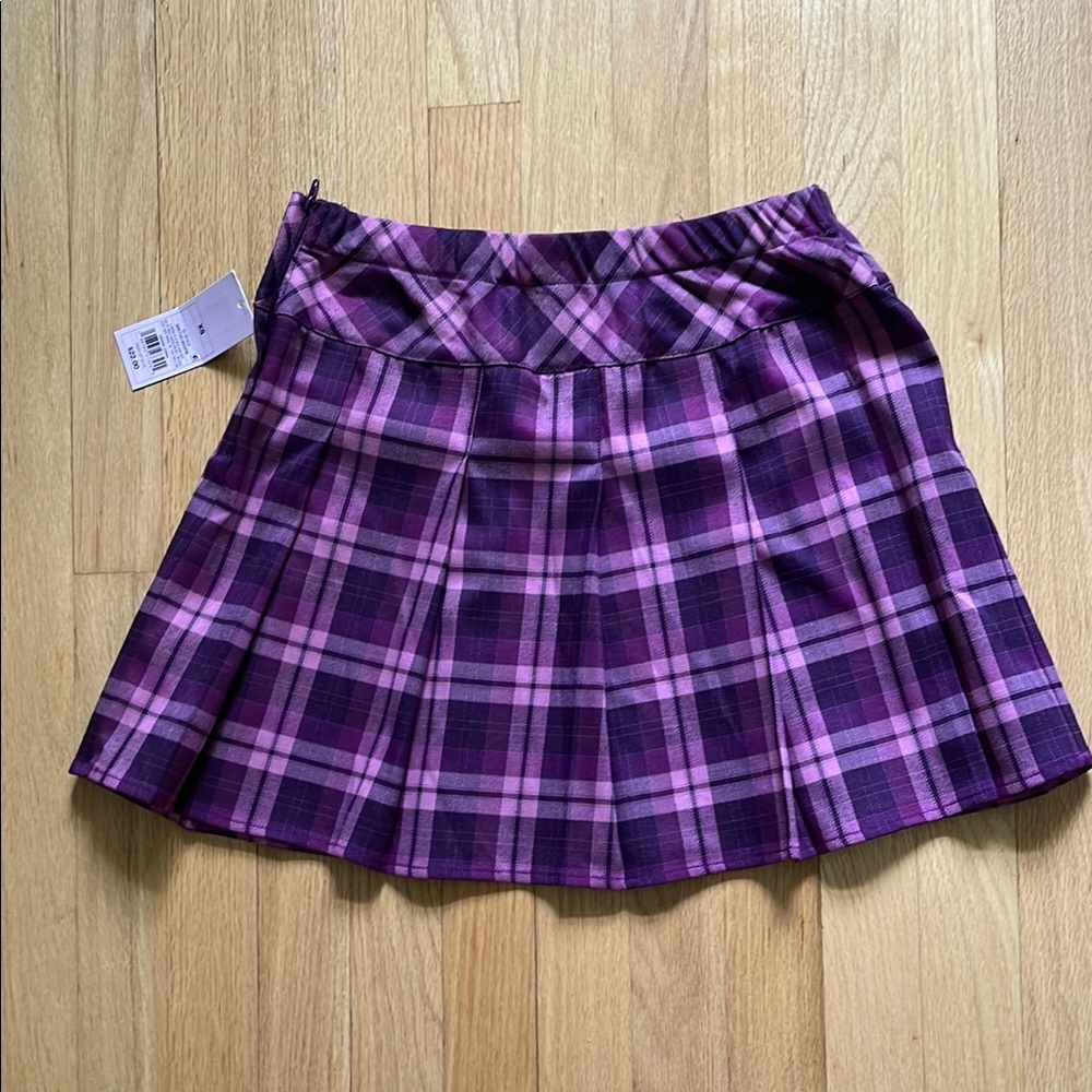 Plaid Purple Skirt